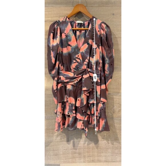 Ulla Johnson Semira silk Mini Dress Size 8 in Rosewood Size 6 - Picture 6 of 13